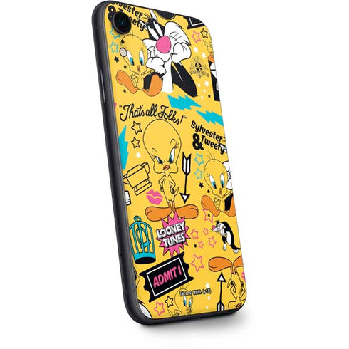 Looney Tunes Tweety and Sylvester Patches iPhone XR Skin