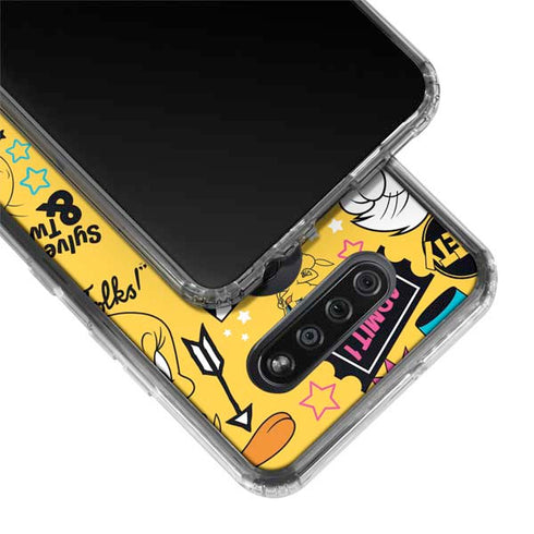 Looney Tunes Tweety and Sylvester Patches LG K51/Q51 Clear Case
