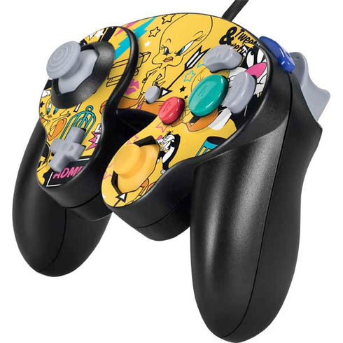 Looney Tunes Tweety and Sylvester Patches Nintendo GameCube Controller Skin
