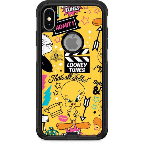 Looney Tunes Tweety and Sylvester Patches Otterbox Commuter iPhone Skin