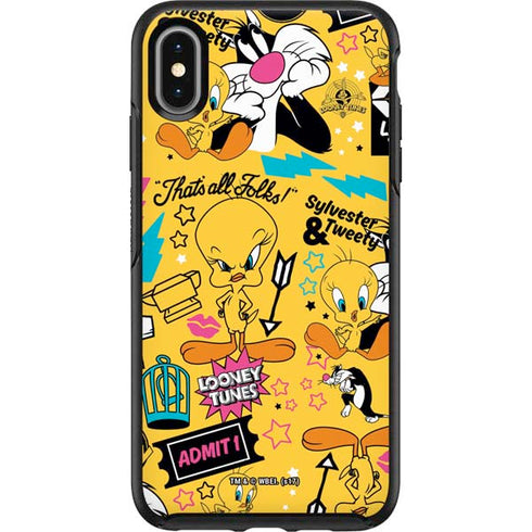 Looney Tunes Tweety and Sylvester Patches Otterbox Symmetry iPhone Skin