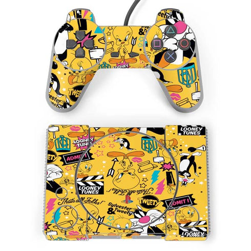 Looney Tunes Tweety and Sylvester Patches PlayStation Classic Bundle Skin