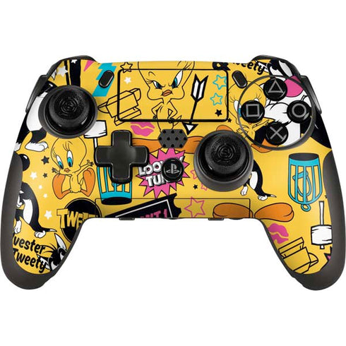 Looney Tunes Tweety and Sylvester Patches PlayStation Scuf Vantage 2 Controller Skin