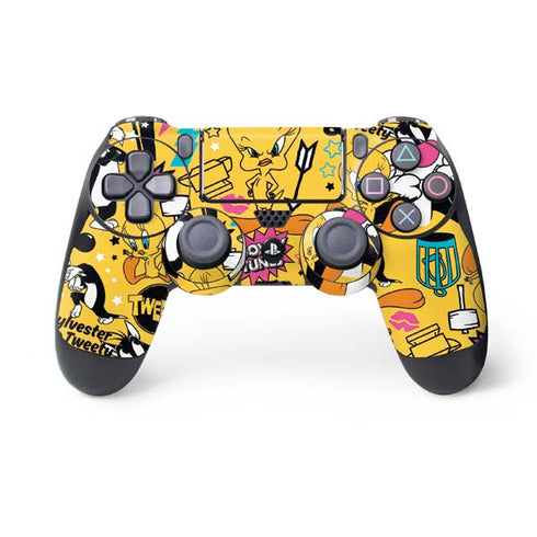 Looney Tunes Tweety and Sylvester Patches PS4 Controller Skin