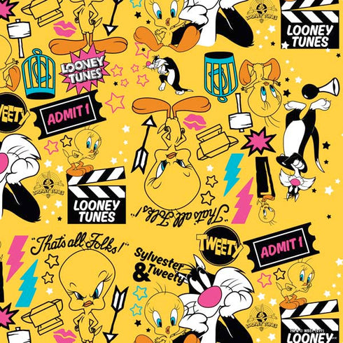 Looney Tunes Tweety and Sylvester Patches PS4 Pro/Slim Controller Skin