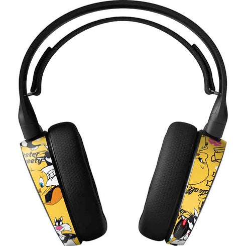 Looney Tunes Tweety and Sylvester Patches SteelSeries Arctis 3 Skin