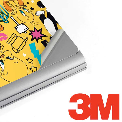 Looney Tunes Tweety and Sylvester Patches Surface Book 2 15in Skin