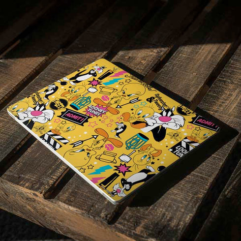 Looney Tunes Tweety and Sylvester Patches Surface Laptop 2 Skin