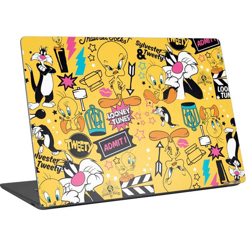 Looney Tunes Tweety and Sylvester Patches Surface Laptop 4 15in Skin