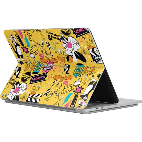 Looney Tunes Tweety and Sylvester Patches Surface Laptop Studio Skin