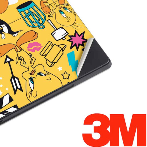 Looney Tunes Tweety and Sylvester Patches Surface Pro 7 Skin