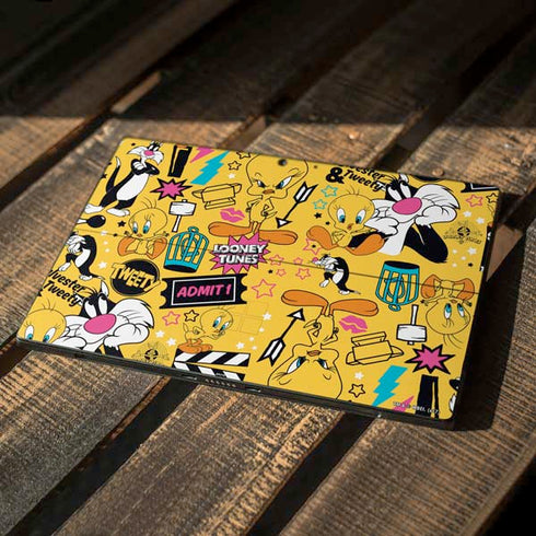 Looney Tunes Tweety and Sylvester Patches Surface Pro 7 Skin
