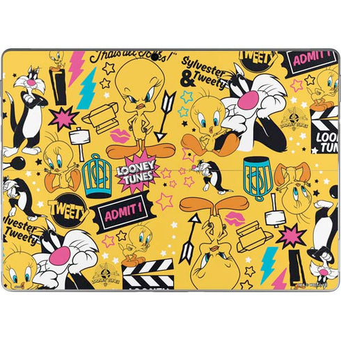 Looney Tunes Tweety and Sylvester Patches Surface Pro 8 Skin