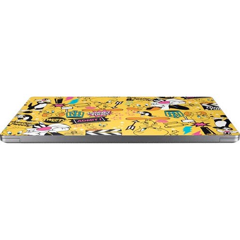 Looney Tunes Tweety and Sylvester Patches Universal Laptop 18in (14.6 x 10.6in) Skin