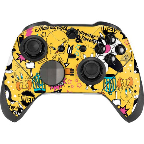 Looney Tunes Tweety and Sylvester Patches Xbox Elite Wireless Controller Series 2 Skin