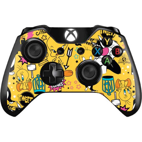 Looney Tunes Tweety and Sylvester Patches Xbox One Controller Skin