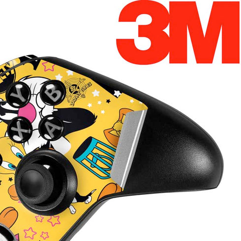 Looney Tunes Tweety and Sylvester Patches Xbox One Elite Controller Skin