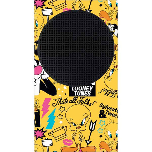 Looney Tunes Tweety and Sylvester Patches Xbox Series S Bundle Skin