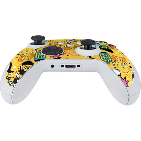 Looney Tunes Tweety and Sylvester Patches Xbox Series S Controller Skin