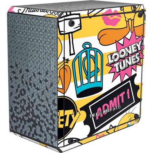 Looney Tunes Tweety and Sylvester Striped Patches Cooler Master MasterBox Q300L Mini Tower Skin