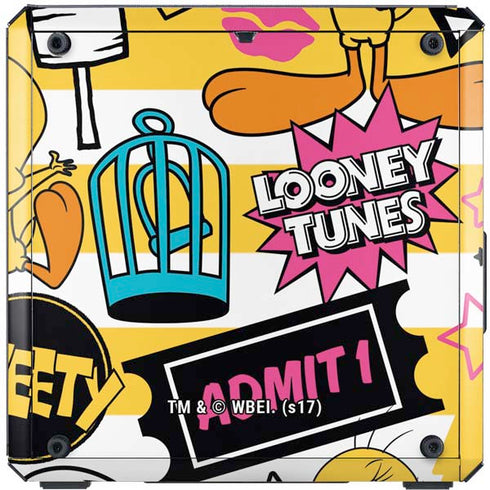 Looney Tunes Tweety and Sylvester Striped Patches Cooler Master MasterBox Q300L Mini Tower Skin