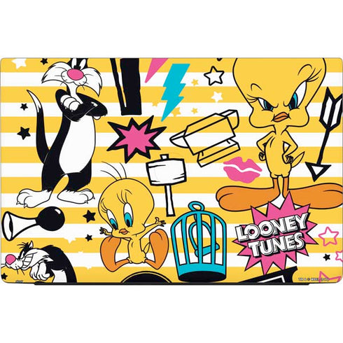 Looney Tunes Tweety and Sylvester Striped Patches Dell Vostro Skin