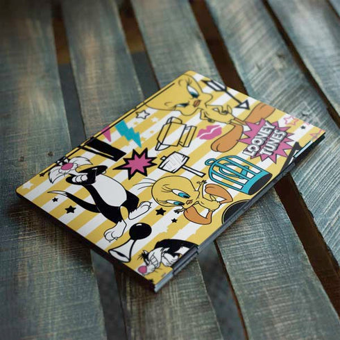 Looney Tunes Tweety and Sylvester Striped Patches HP Envy Skin
