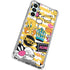 Looney Tunes Tweety and Sylvester Striped Patches Galaxy A14 5G Clear Case