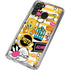 Looney Tunes Tweety and Sylvester Striped Patches Galaxy A21 Clear Case
