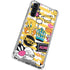 Looney Tunes Tweety and Sylvester Striped Patches Galaxy A54 5G Clear Case