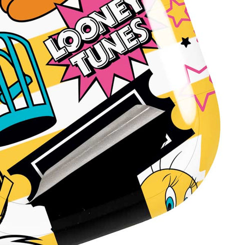 Looney Tunes Tweety and Sylvester Striped Patches Galaxy Buds Pro Skin