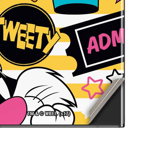 Looney Tunes Tweety and Sylvester Striped Patches Galaxy Note20 Ultra 5G Skin