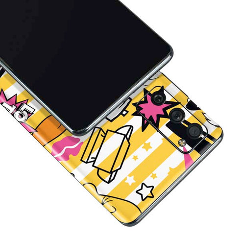 Looney Tunes Tweety and Sylvester Striped Patches Galaxy S20 Fan Edition Skin