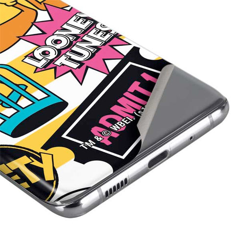 Looney Tunes Tweety and Sylvester Striped Patches Galaxy S20 Ultra 5G Skin