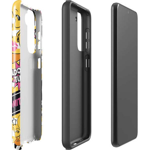 Looney Tunes Tweety and Sylvester Striped Patches Galaxy S21 5G Pro Case