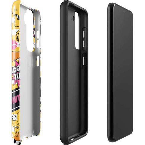 Looney Tunes Tweety and Sylvester Striped Patches Galaxy S22 Plus Pro Case