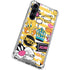 Looney Tunes Tweety and Sylvester Striped Patches Galaxy S23 FE Clear Case