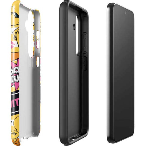 Looney Tunes Tweety and Sylvester Striped Patches Galaxy S24 Plus Impact Case