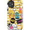 Looney Tunes Tweety and Sylvester Striped Patches iPhone 11 Impact Case