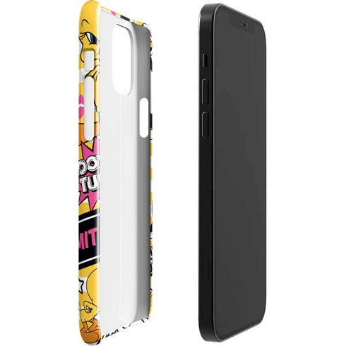 Looney Tunes Tweety and Sylvester Striped Patches iPhone 12 Mini Lite Case