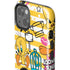 Looney Tunes Tweety and Sylvester Striped Patches iPhone 14 Plus Impact Case