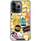 Looney Tunes Tweety and Sylvester Striped Patches iPhone 14 Pro Clear Case