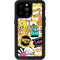 Looney Tunes Tweety and Sylvester Striped Patches iPhone 14 Pro Max Waterproof Case