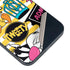 Looney Tunes Tweety and Sylvester Striped Patches iPhone 15 Skin