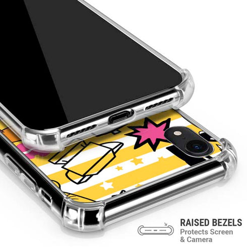 Looney Tunes Tweety and Sylvester Striped Patches iPhone XR Clear Case