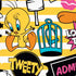 Looney Tunes Tweety and Sylvester Striped Patches iPhone XR Skin