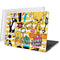 Looney Tunes Tweety and Sylvester Striped Patches MacBook Pro 15in (2016-19) Case plus Skin