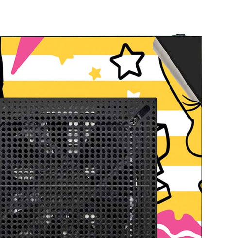Looney Tunes Tweety and Sylvester Striped Patches NZXT H510 Compact ATX Mid-Tower Case Skin
