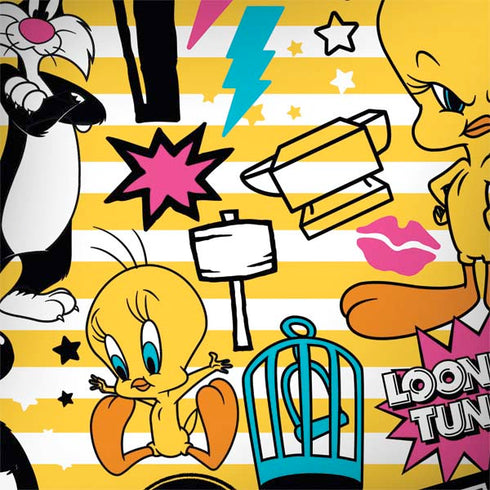 Looney Tunes Tweety and Sylvester Striped Patches Surface Book 2 15in Skin