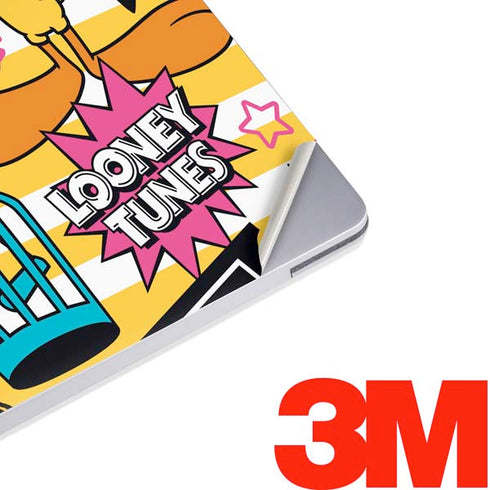 Looney Tunes Tweety and Sylvester Striped Patches Surface Laptop 3 13.5in Skin